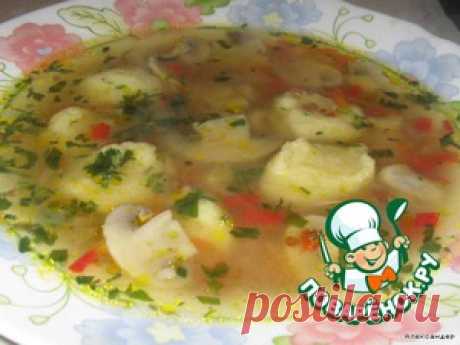 Гречневый суп с грибами и картофельными клецками - кулинарный рецепт