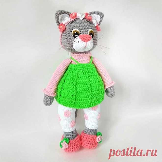 Кошечка Василиска крючком. Амигуруми схемы и описания. Автор: Наталья Ларина | IRINELY.ART