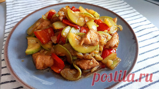 Кабачки с курицей! Один из самых вкусных рецептов из кабачков и курицы! Вкусный обед или ужин! | Вкусные рецепты | Дзен
