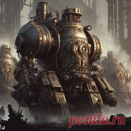 Дизельпанк. Роботы.
