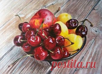Нежные акварели Любови Титовой Черешня с фруктами Художница Любовь Витальевна Титова родилась, живёт и работает в Москве. Закончила Архитектурный институт (МАрхИ), где её самым любимым предметами были живопись, академический рисуно...