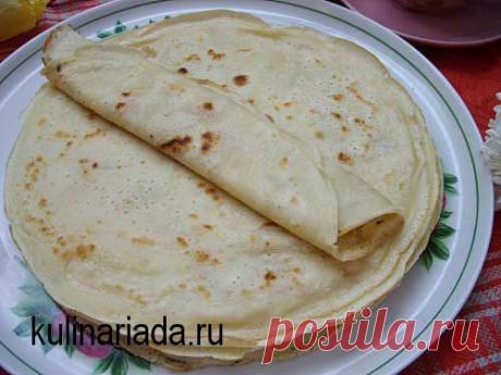 Блины на минеральной воде >> Кулинариада