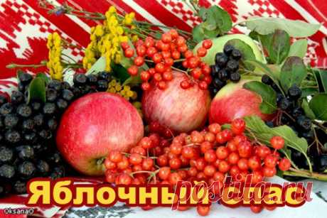 Яблочный спас - 19 августа, открытки, поздравления, №1108. Раздел «Открытки с яблочным спасом»