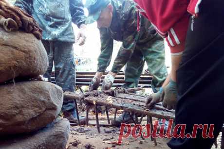 В новгородской деревне нашли 300-летнюю борону. В деревне Борихино Новгородской области местные жители случайно нашли 300-летнюю борону. Странную с точки зрения современного человека деревянную конструкцию жители Борихино обнаружили, когда занимались земельными работами в одном из местных домов. Ее отреставрировали и передали в музей.