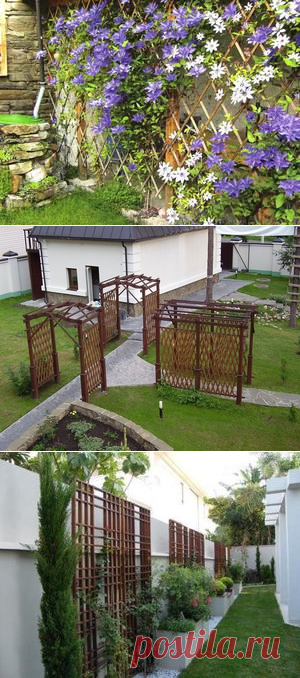 Шпалеры для растений: существующие виды, материалы, технология изготовления своими руками