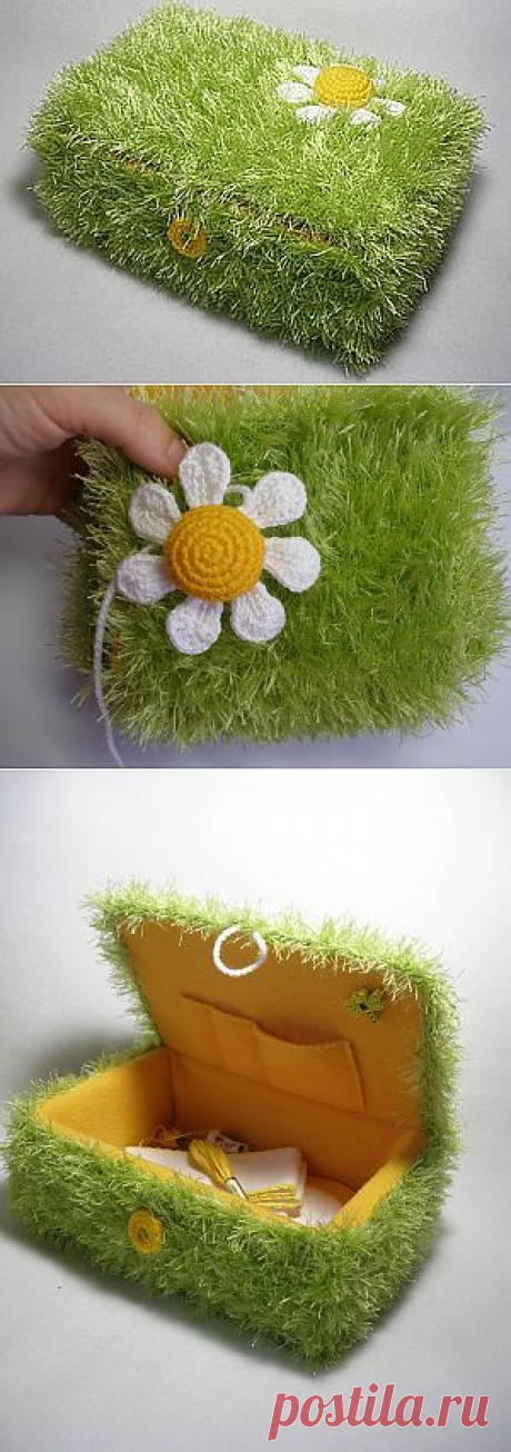 Ромашковая шкатулочка для рукоделия - Ярмарка Мастеров - ручная работа, handmade