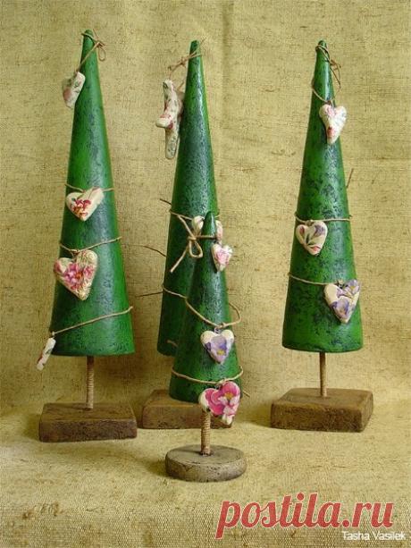 Поделки из папье-маше — новогодние елочки и не только | Мой Милый Дом - хенд мейд идеи рукоделия и дизайна