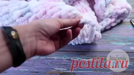 Плюшевый плед своими руками для начинающих