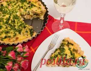 Французский киш с курицей и грибами - кулинарный рецепт