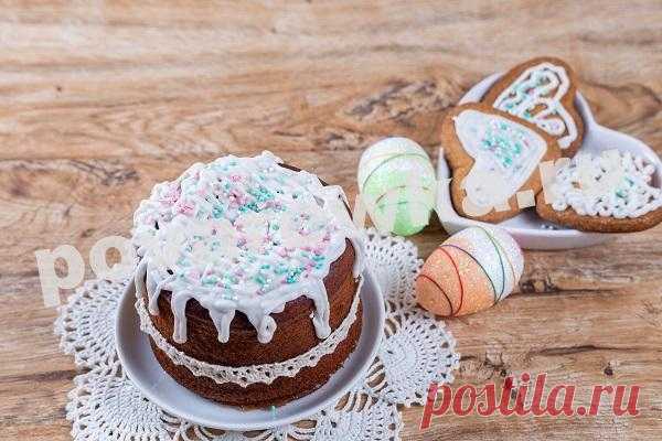 Кулич на сгущенном молоке и сухих дрожжах: рецепт с фото