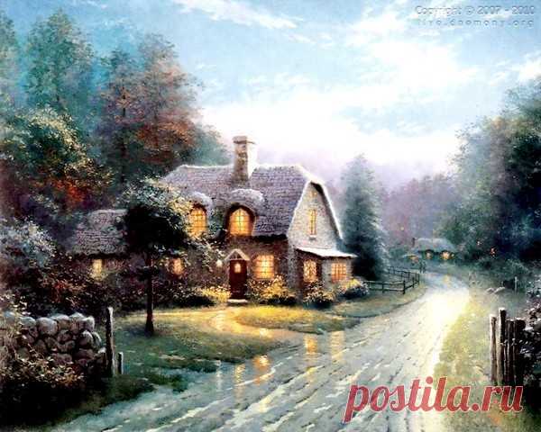 живопись Thomas Kinkade - 69 фото. Фотографии Валентин Иванов.