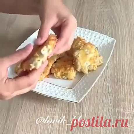 Рубленые куриные котлетки с сыром ( рецепт )