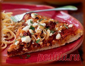 Рецепт приготовления крестьянской пиццы.