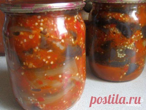 Баклажаны на зиму "Тещин язык" - пошаговый кулинарный рецепт на Повар.ру