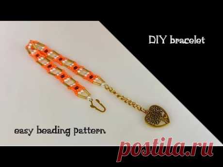 Seed bead bracelet. Beaded bracelet tutorial @beadingtutorials