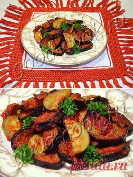 Хорошая кухня - овощи запечённые с соусом из болгарских перцев. Кулинарная книга рецептов. Салаты, выпечка.
