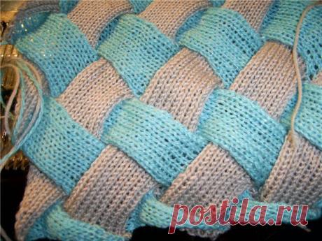 УЗОР ДЛЯ МАШИННОГО ВЯЗАНИЯ... техника ЭНТЕРНАК на вязальной машине..