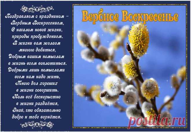 У православных христиан есть обычай хранить освящённые вербы в течение всего года, украшать ими иконы в доме.
С Вербным Воскресеньем!