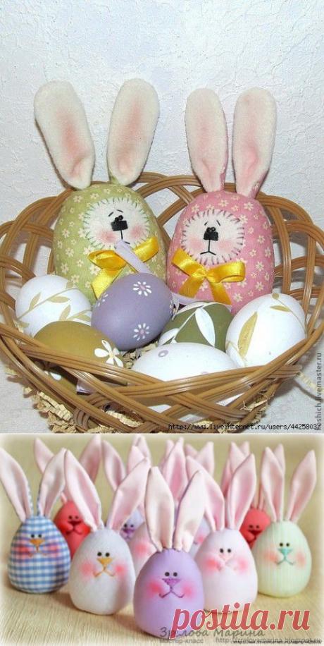 Шьем пасхальных яйца-зайцев. Мастер-класс. | Подружки