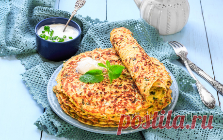 Блины из кабачков с сыром и зеленью пошаговый рецепт с фото