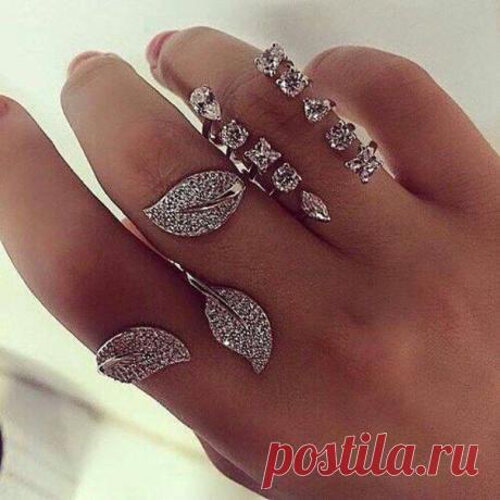 Какие стильные колечки