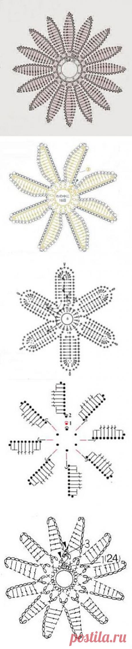 Как связать ромашки | Волшебная петелька
