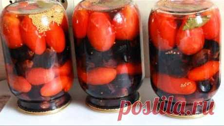 ОДНА ХИТРОСТЬ И У ПОМИДОР НОВЫЙ ВКУС! УДИВИТЕЛЬНО ВКУСНЫЕ МАРИНОВАННЫЕ ТОМАТЫ С ВИНОГРАДОМ НА ЗИМУ.