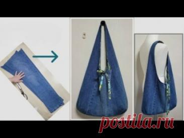 Изготовление сумки из старых джинс своими руками