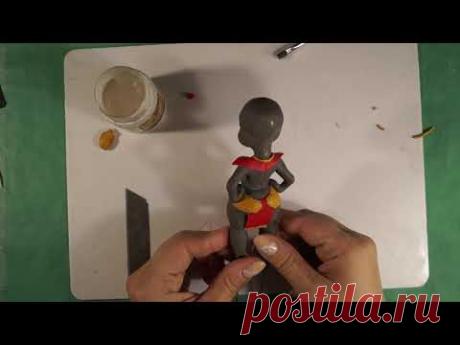 Фигурка из полимерной глины своими руками. Figure made of polymer clay with your own hands.