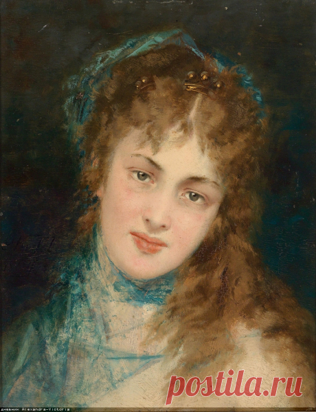 АукционноЖенскоОбразное... Конрад Кизель/Conrad Kiesel (German 1846-1921)... Ах, эти женские глаза, Ах, это таинство вселенной...