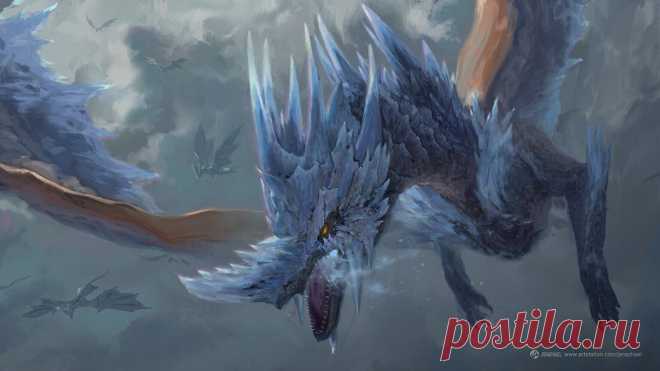 ArtStation - The Iceborne Wyvern, Joshua Raphael