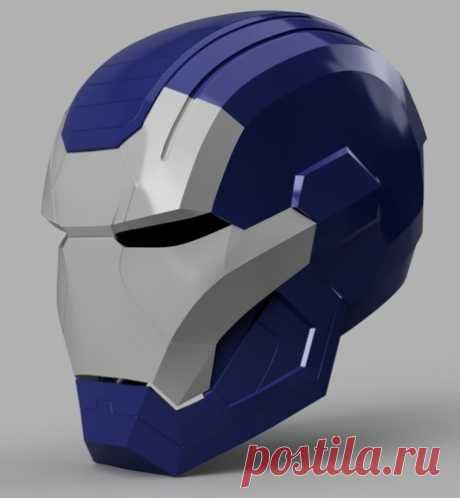 3D Printed Iron Patriot Helmet (Iron Man) by killonious | Pinshape