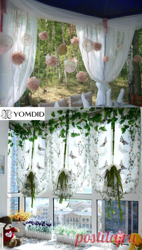 Идеи для праздничного оформления штор — DIYIdeas