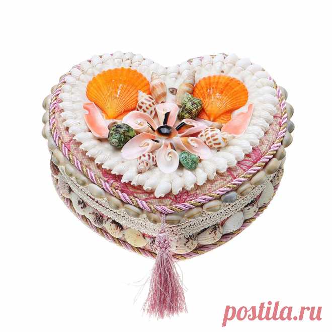 18cm Shell Heart Jewelry Box Ear Studs Necklace Ring Storage Case Organizer - US$22.99