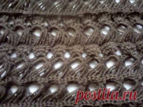 Вязание крючком. (Вязание на линейке).  Crochet. (Knitting on the line)