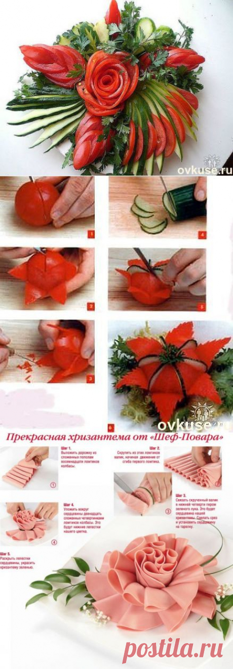 Шедевры кулинарии. Красивое оформление блюд