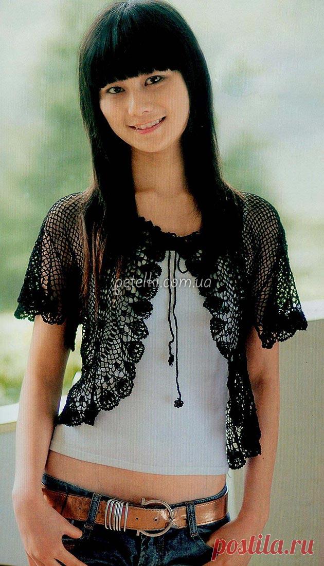 Схемы болеро, пончо, шрагов, вязаных крючком и спицами » Страница 7