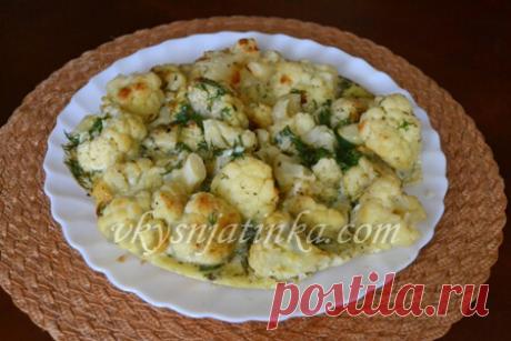 Цветная капуста с яйцом - рецепт с фото