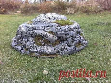 Легкий камень для дачи своими руками