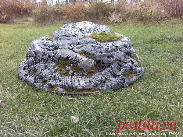 Легкий камень для дачи своими руками