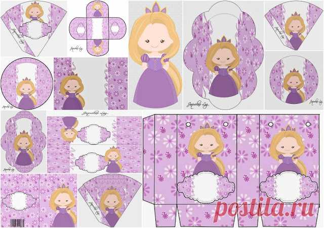 Bello Kit de Rapunzel Niña para Imprimir Gratis. | Oh My Bebé!