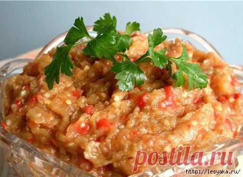 Самая вкусная баклажанная икра (на зиму)