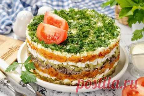 Готовим шикарный слоеный салат с куриной печенью - Будет вкусно - Медиаплатформа МирТесен