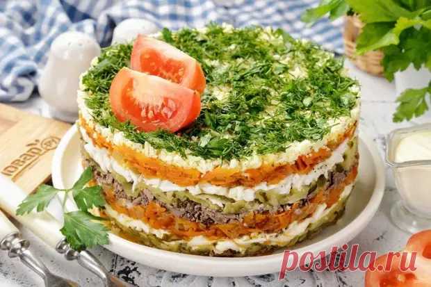 Готовим шикарный слоеный салат с куриной печенью - Будет вкусно - Медиаплатформа МирТесен