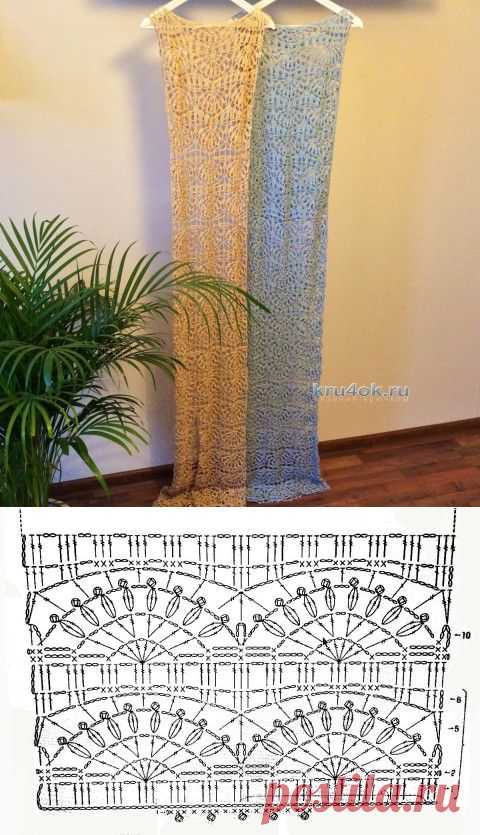 Вязаное крючком платье — работа Алины - вязание крючком на kru4ok.ru