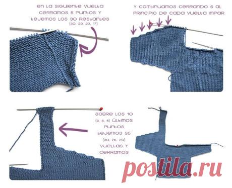 Cómo hacer una chaqueta de bebé a dos agujas -DIY-