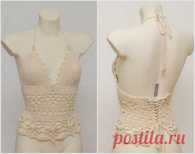 Long crochet summer top | SexyCrochet.COM