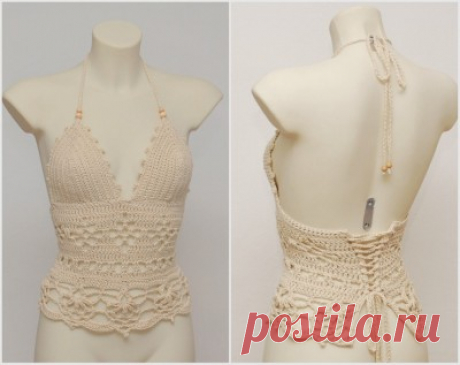 Long crochet summer top | SexyCrochet.COM