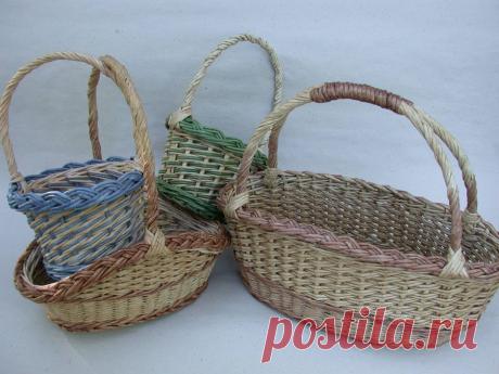 Еще корзинки из газет.Подробный МК