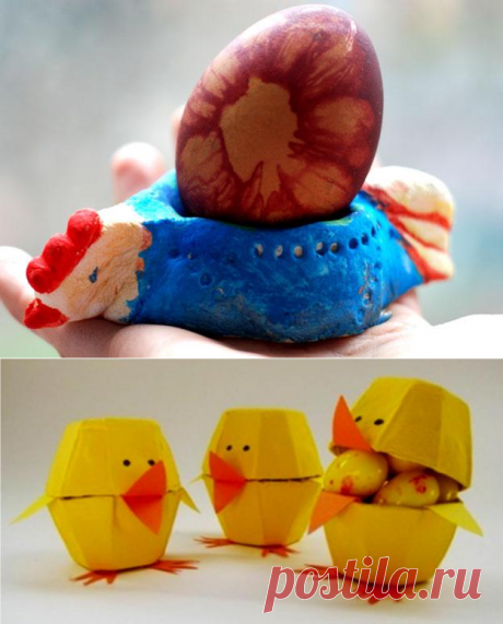 Подставка для яиц на Пасху сделать самому своими руками